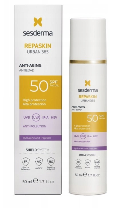 Sesderma Repaskin Urban 365 Anti-Aging krem przeciwstarzeniowy, SPF 50, 50 ml