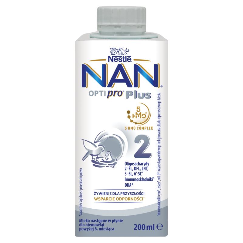 NAN OPTIPRO PLUS 2 HMO, płyn, 200 ml
