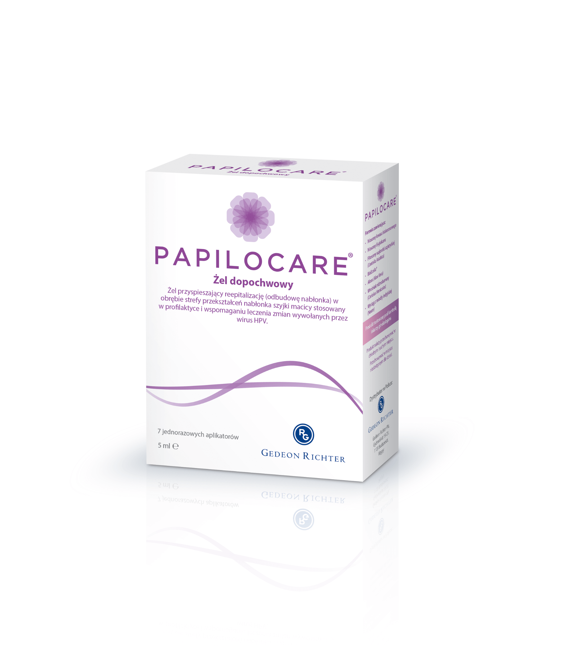 Papilocare, żel dopochwowy, 7 aplikatorów po 5 ml