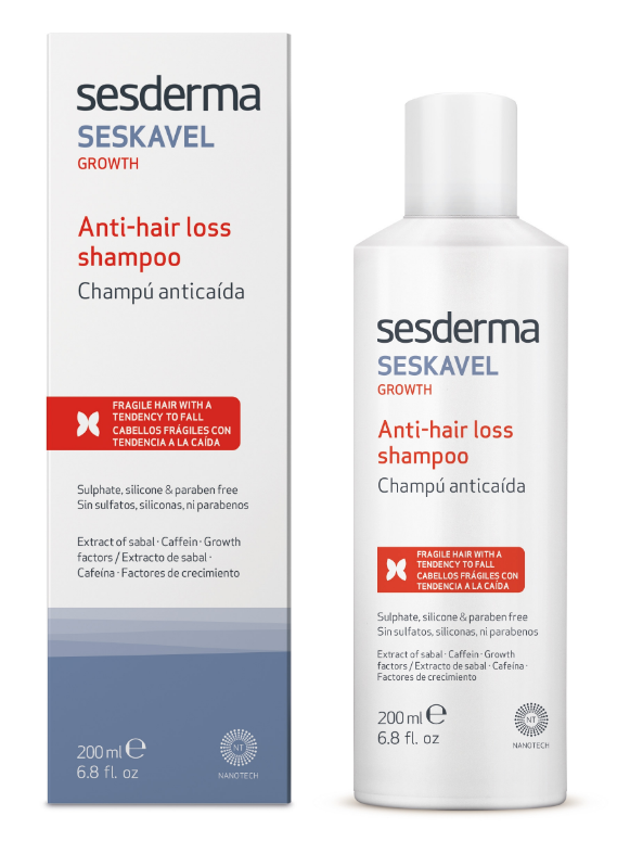 Sesderma Seskavel, szampon przeciw wypadaniu włosów, 200 ml
