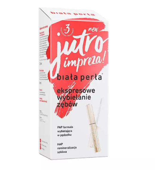 Biała Perła jutro impreza!, zestaw do wybielania w domu, 8 ml