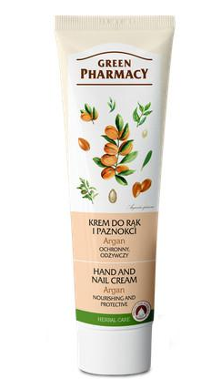 Green Pharmacy, krem do rąk i paznokci ochronny, odżywczy argan, 100ml