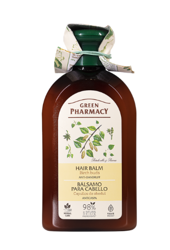 Green Pharmacy, balsam przeciwłupieżowy do włosów, pąki brzozy, 300 ml