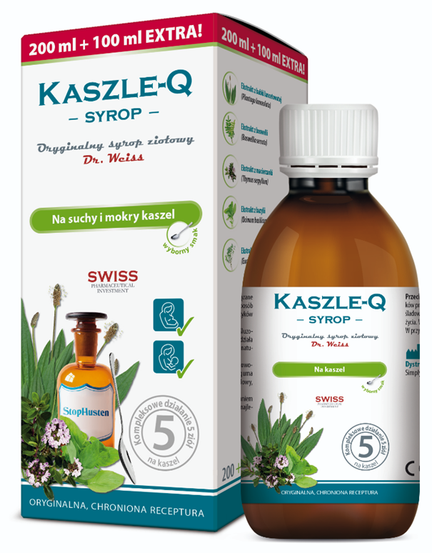 Kaszle-q, syrop na suchy i mokry kaszel, 150 ml