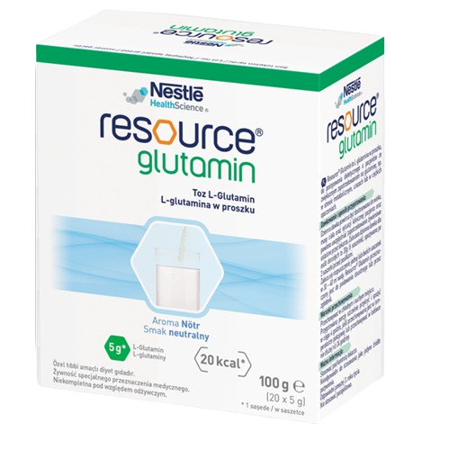 Nestle Resource Glutamin, proszek, 20 x 5 g