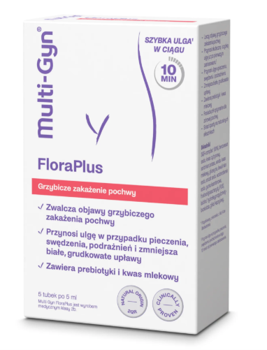 Multi-Gyn Floraplus, żel dopochwowy, 5 x 5 ml