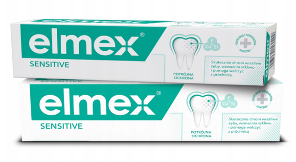 Elmex Sensitive, pasta do zębów, 2 x 75 ml