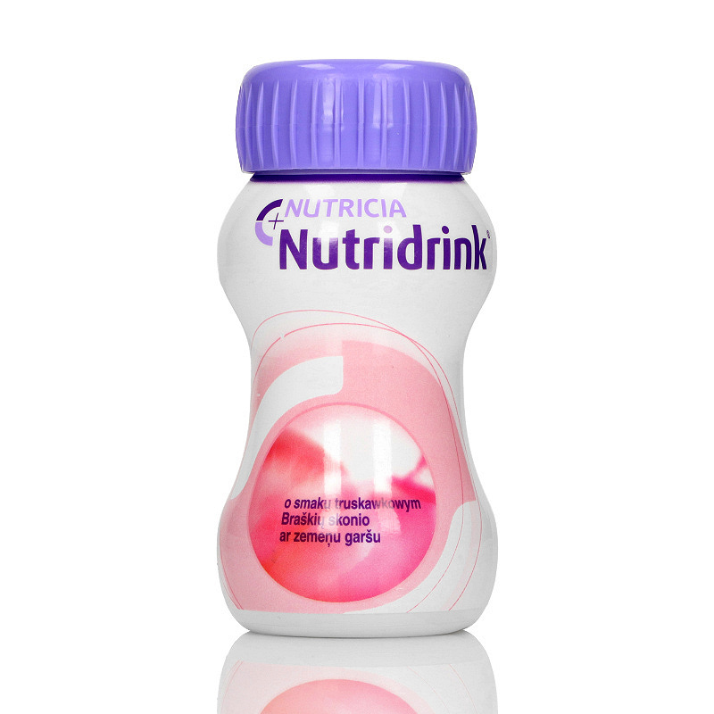 Nutridrink , o smaku truskawkowym, 4 x 125 ml