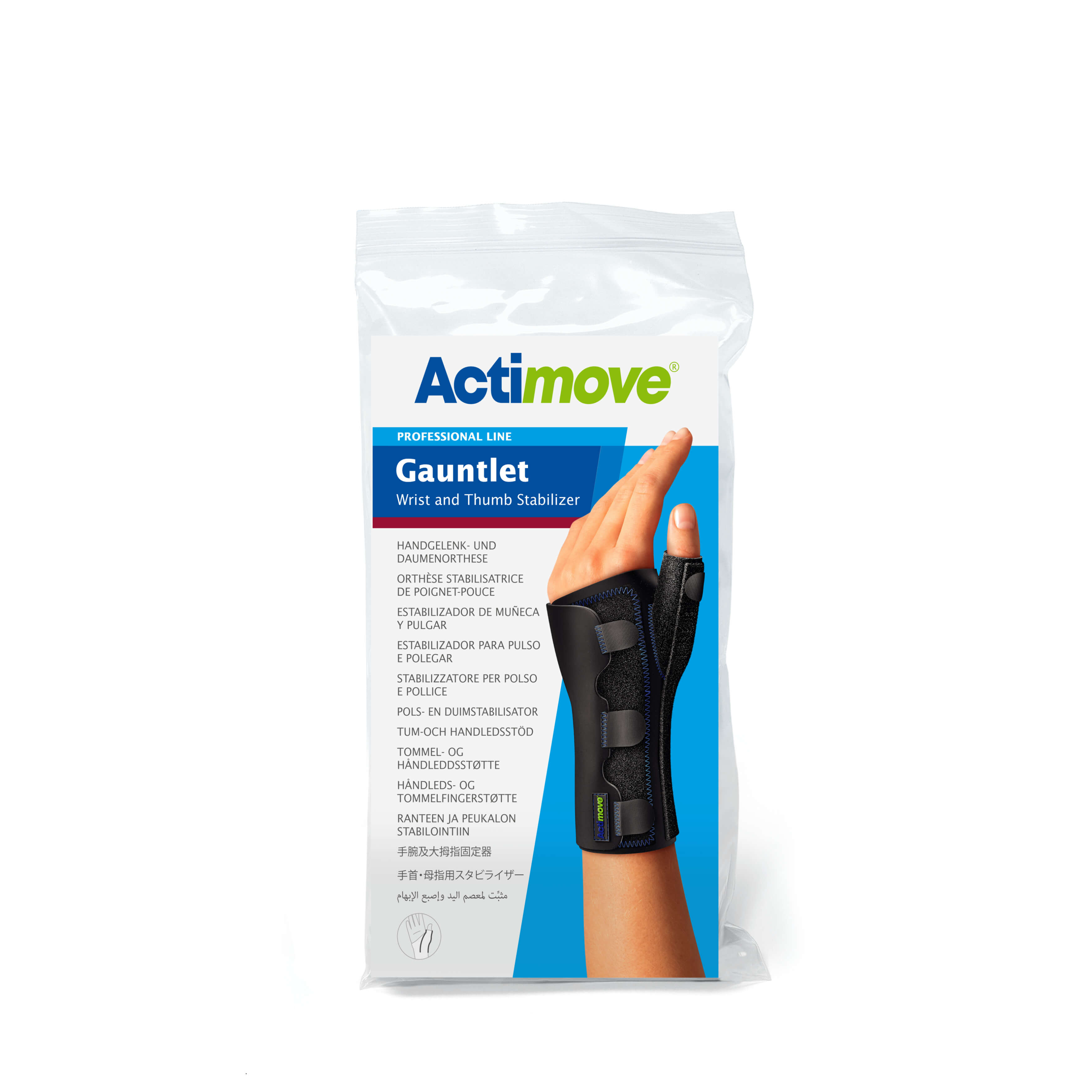Actimove Gauntlet Wrist And Thumb Stabilizer, orteza stabilizująca nadgarstek i kciuk, 1 szt.