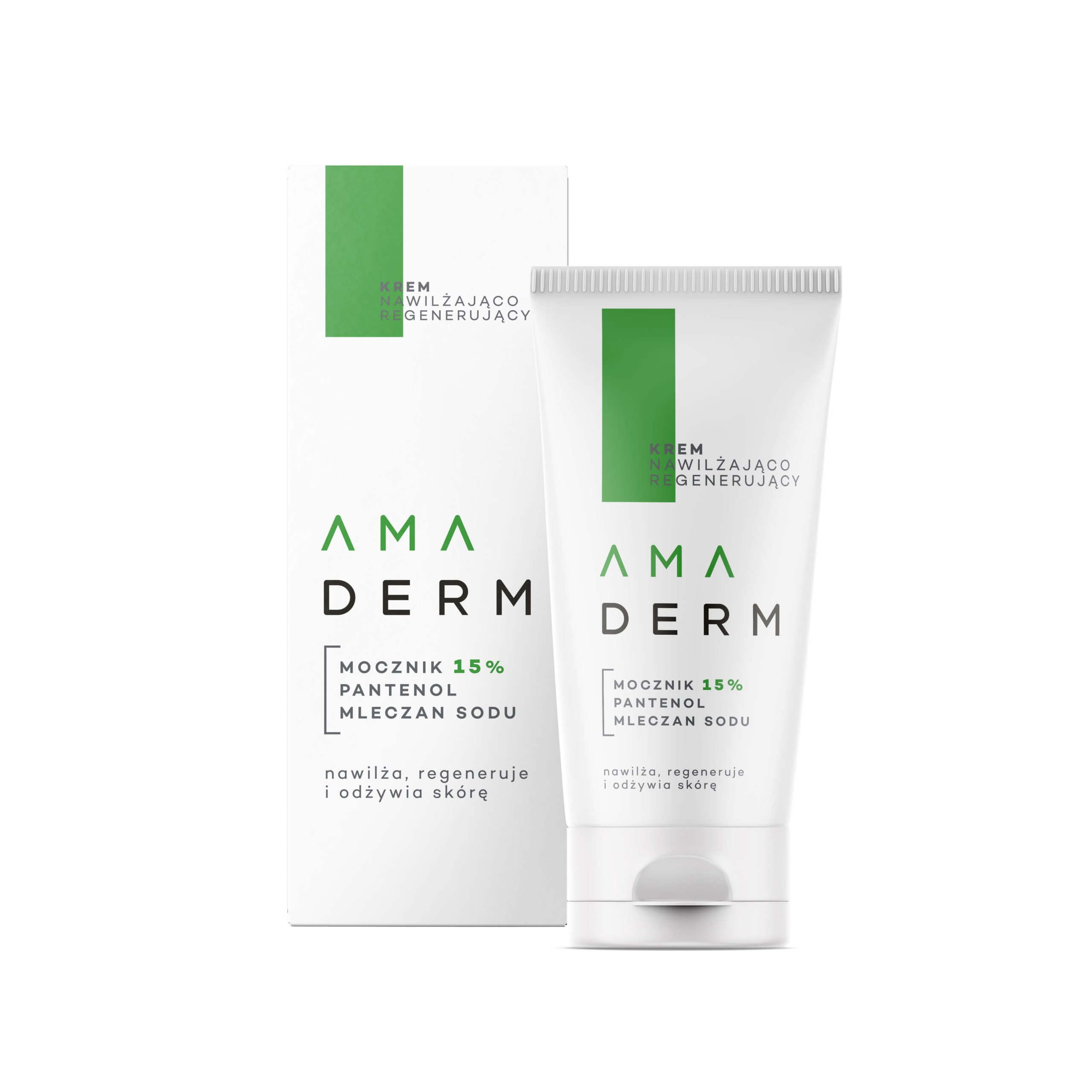 AMADERM, krem nawilżająco-regenerujący, UREA 15%, 50 ml