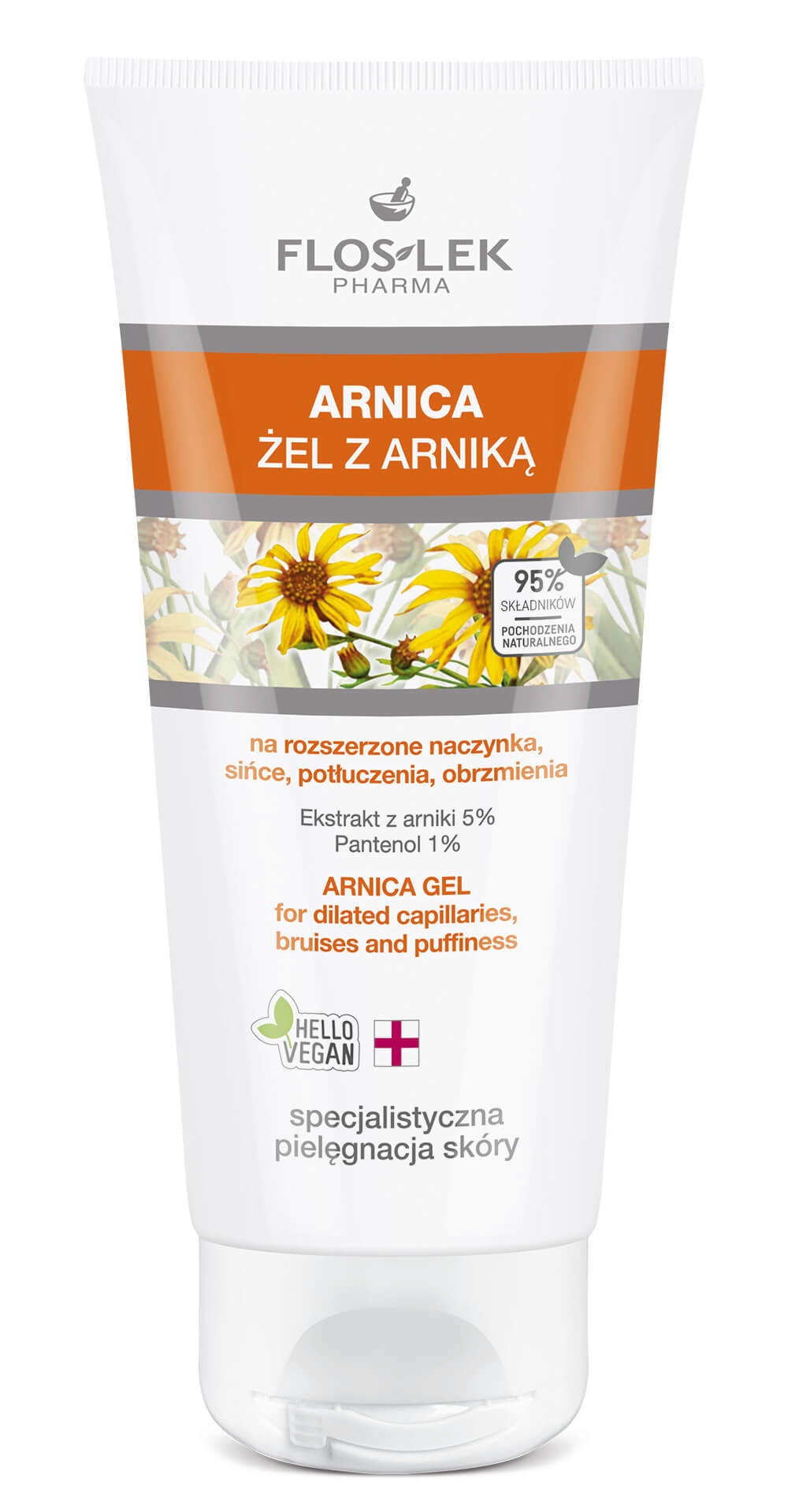 Flos-Lek Arnica żel arnikowy na rozszerzone naczynka, 200 ml