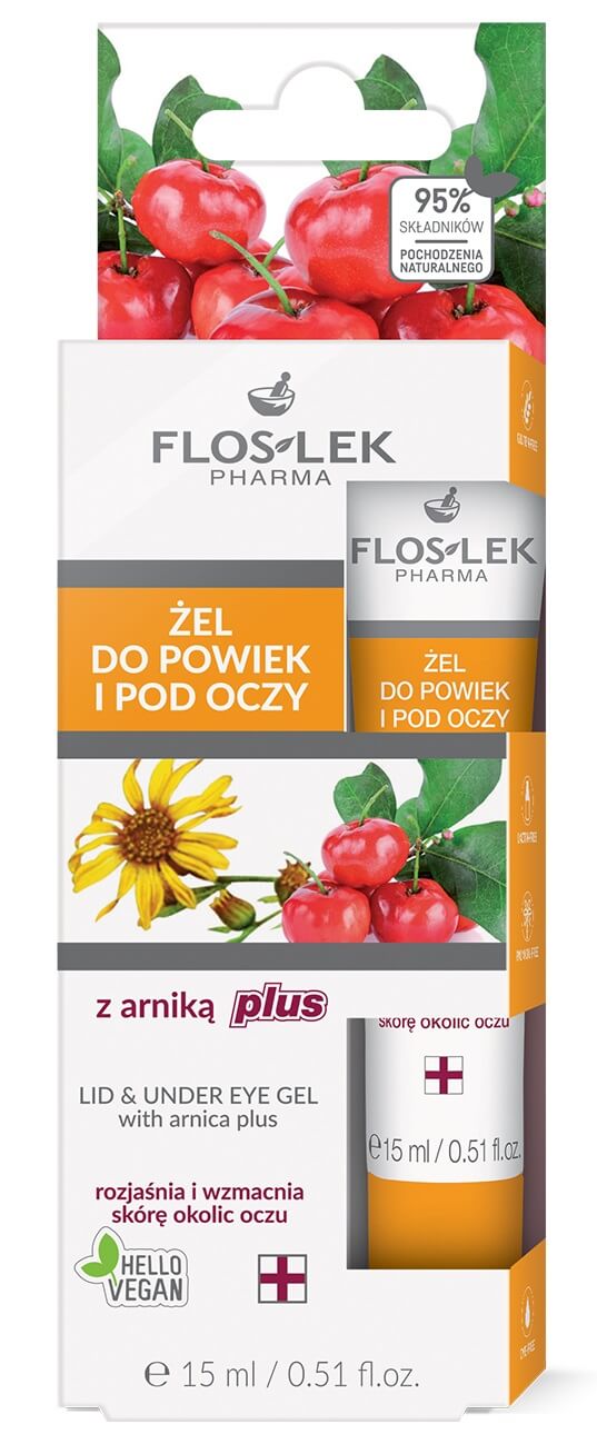 Flos-Lek Żel do powiek i pod oczy z arniką, 15 ml