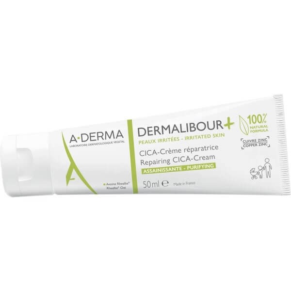 A-DERMA DERMALIBOUR +, krem regenerujący do skóry podrażnionej, 50 ml