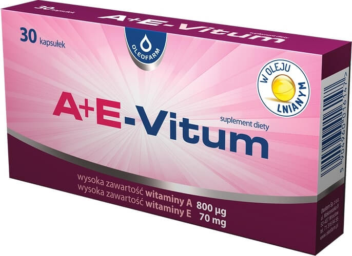 A+E-Vitum , kapsułki z witaminami A i E, 30 szt.