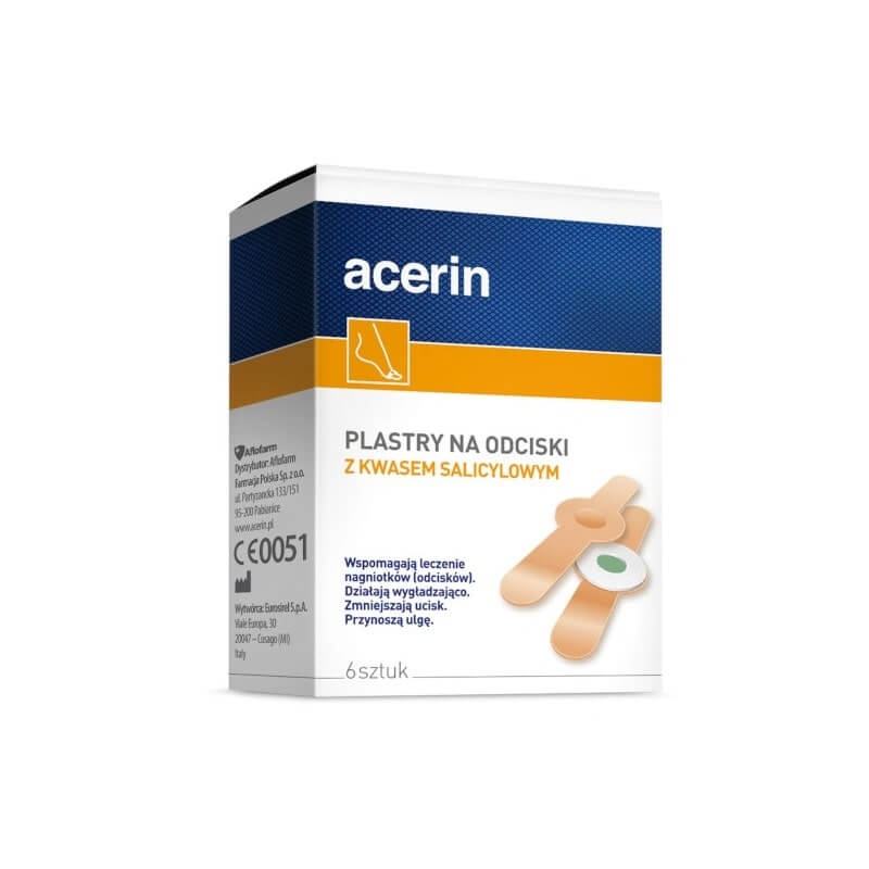 ACERIN , plastry na odciski z kwasem salicylowym, 6 szt.