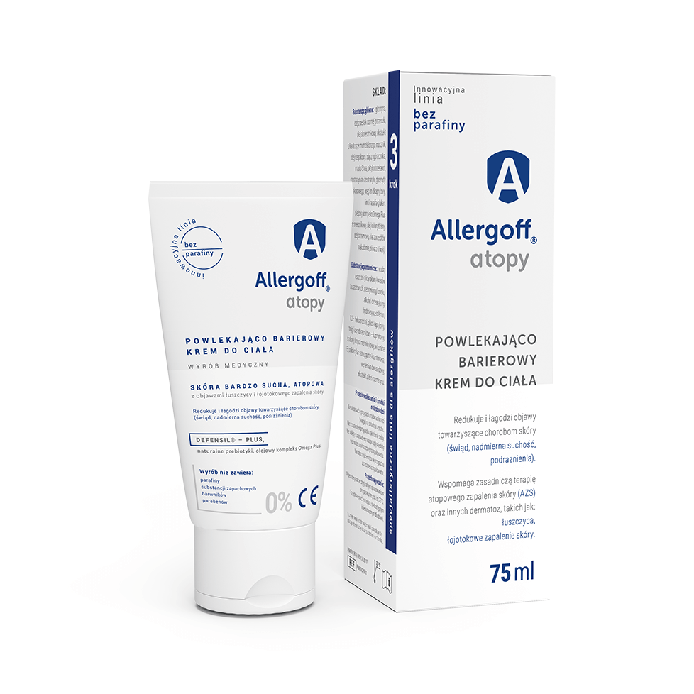 Allergoff, powlekający barierowy krem do ciała, 75 ml