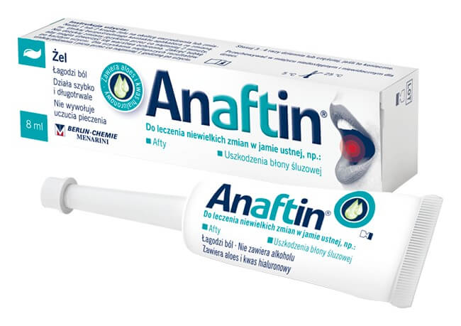 Anaftin żel na afty, 8 ml