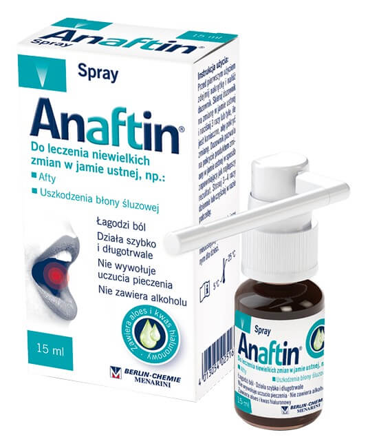 Anaftin, spray na afty, 15 ml
