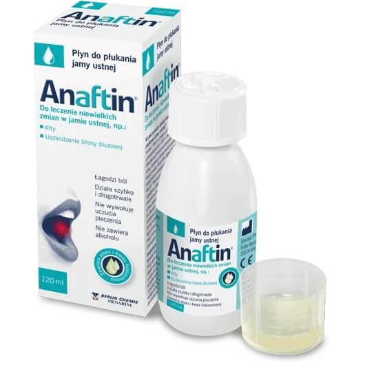 Anaftin Mouthwash , płyn na afty, 120 ml