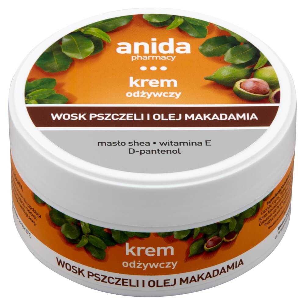 Anida Wosk pszczeli i olej macadamia, krem odżywczy, 125 ml