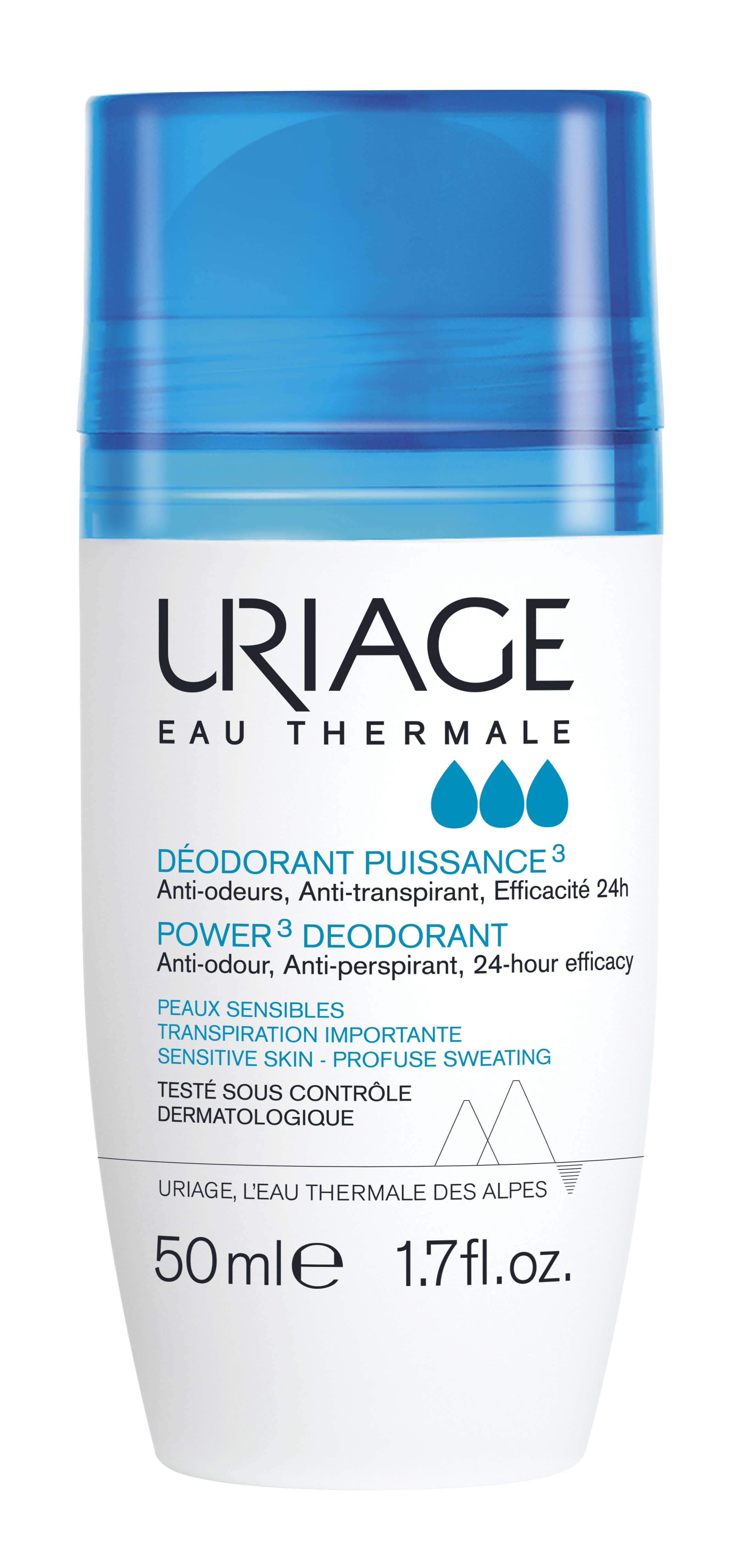 URIAGE Eau Thermale , antyperspirant roll-on, 50 ml