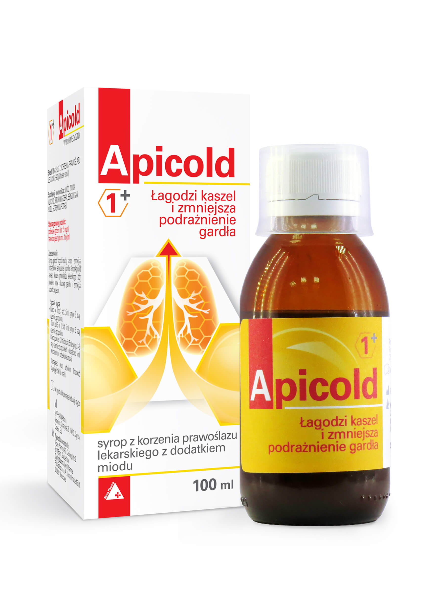 Apicold 1+, syrop, 100 ml KRÓTKA DATA 30.09.2025
