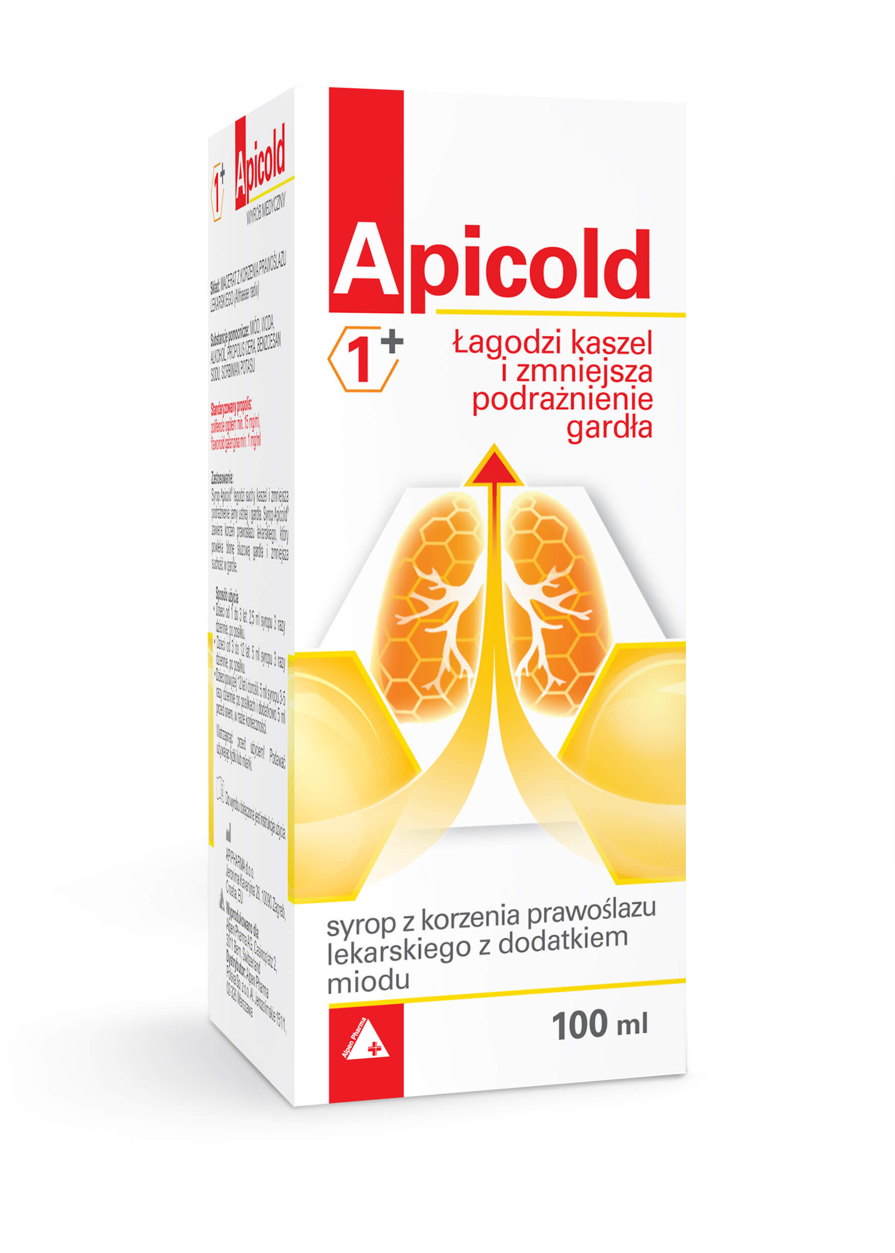 Apicold 1+, syrop, 100 ml KRÓTKA DATA 30.09.2025