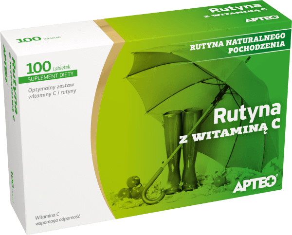 Rutyna z Wit. C APTEO tabletki z witaminą C, 100 szt.