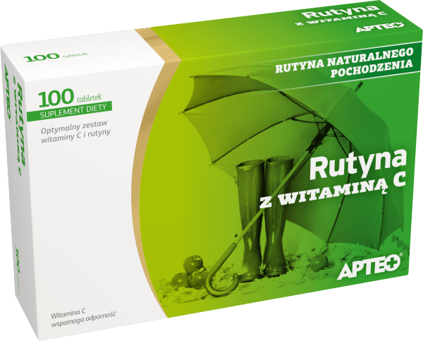 Rutyna z Wit. C APTEO , tabletki z witaminą C, 100 szt.