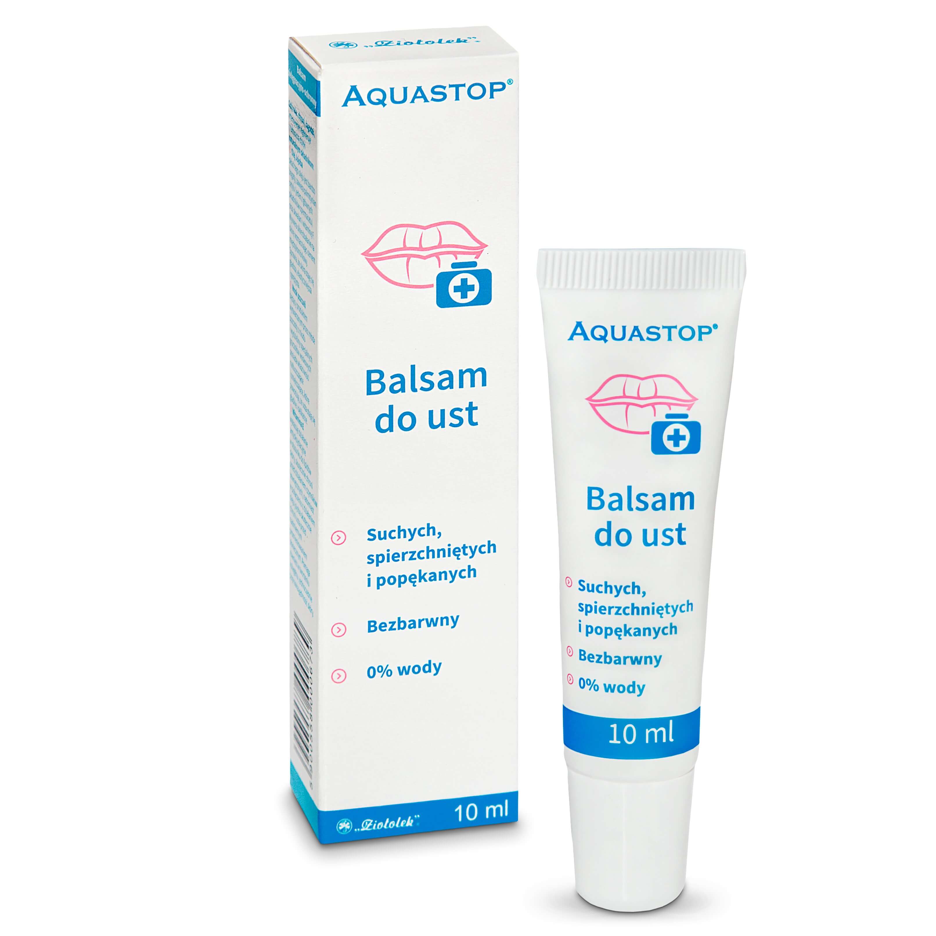 AQUASTOP, balsam do ust suchych i popękanych, 10 ml