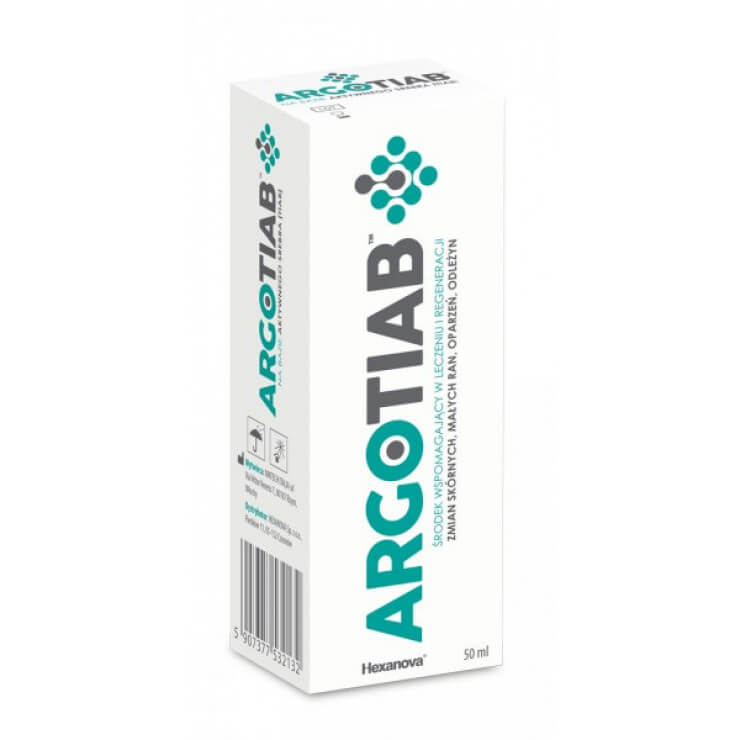 Argotiab 2% , krem w wspomagający w otarciach i oparzeniach skóry, 50 ml