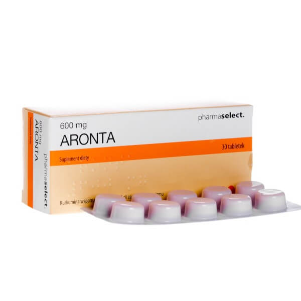 Aronta, tabletki z kurkuminą wspomagającą leczenie stanów zapalnych, 30 szt.