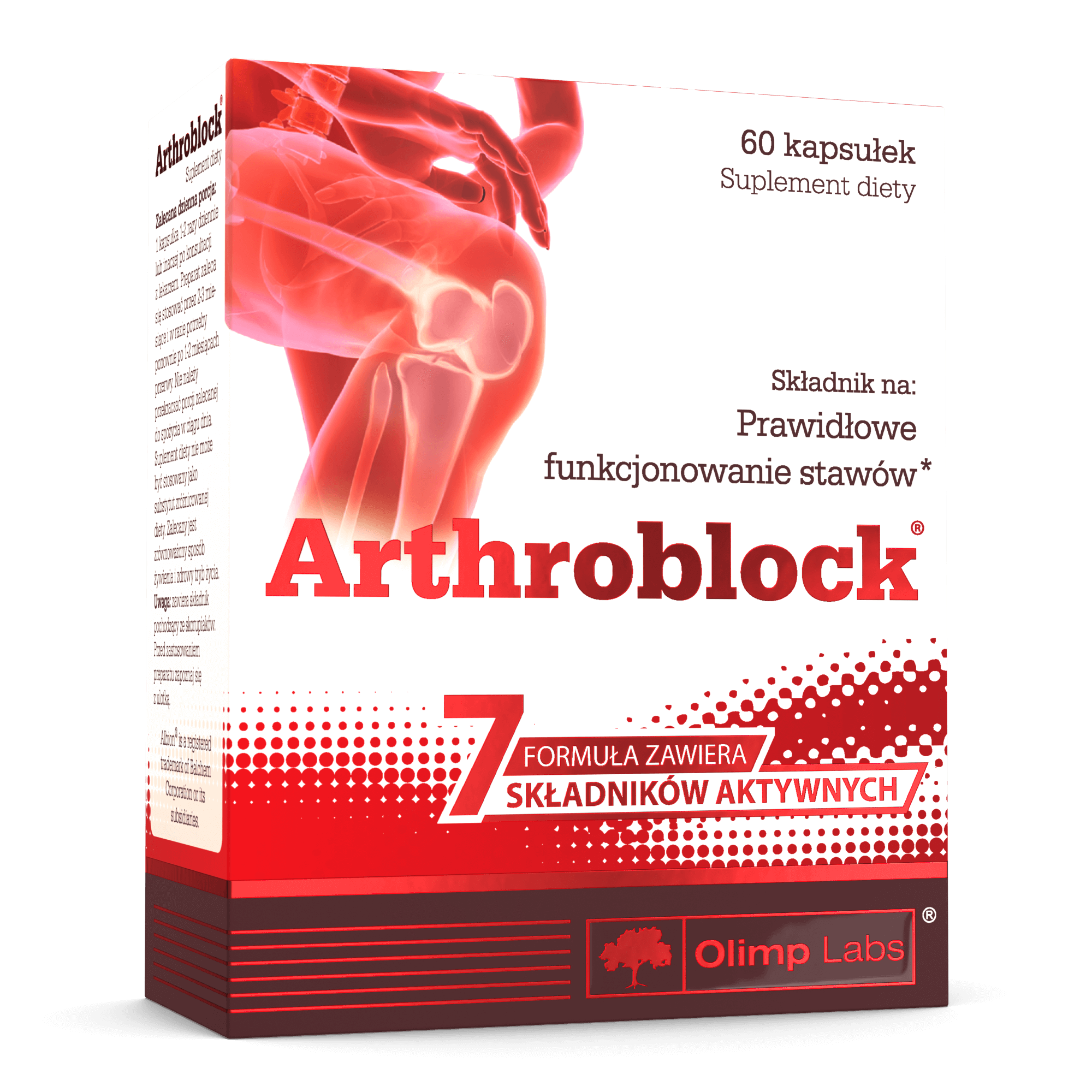 Olimp Arthroblock kapsułki ze składnikami na prawidłowe funkcjonowanie stawów, 60 szt.