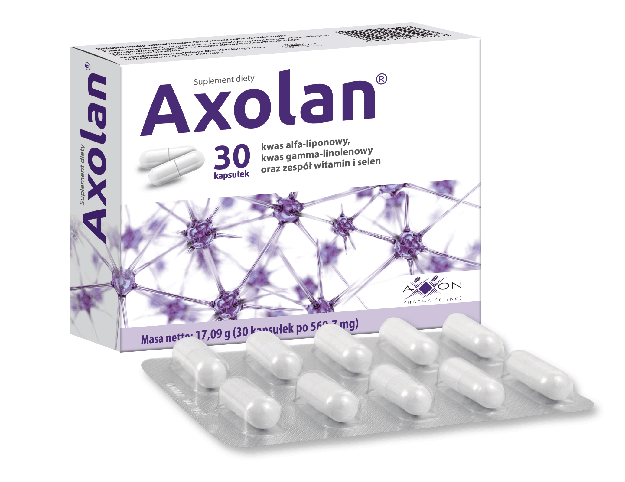 Axolan tabletki z witaminami przyśpieszające metabolizm, 30 szt.