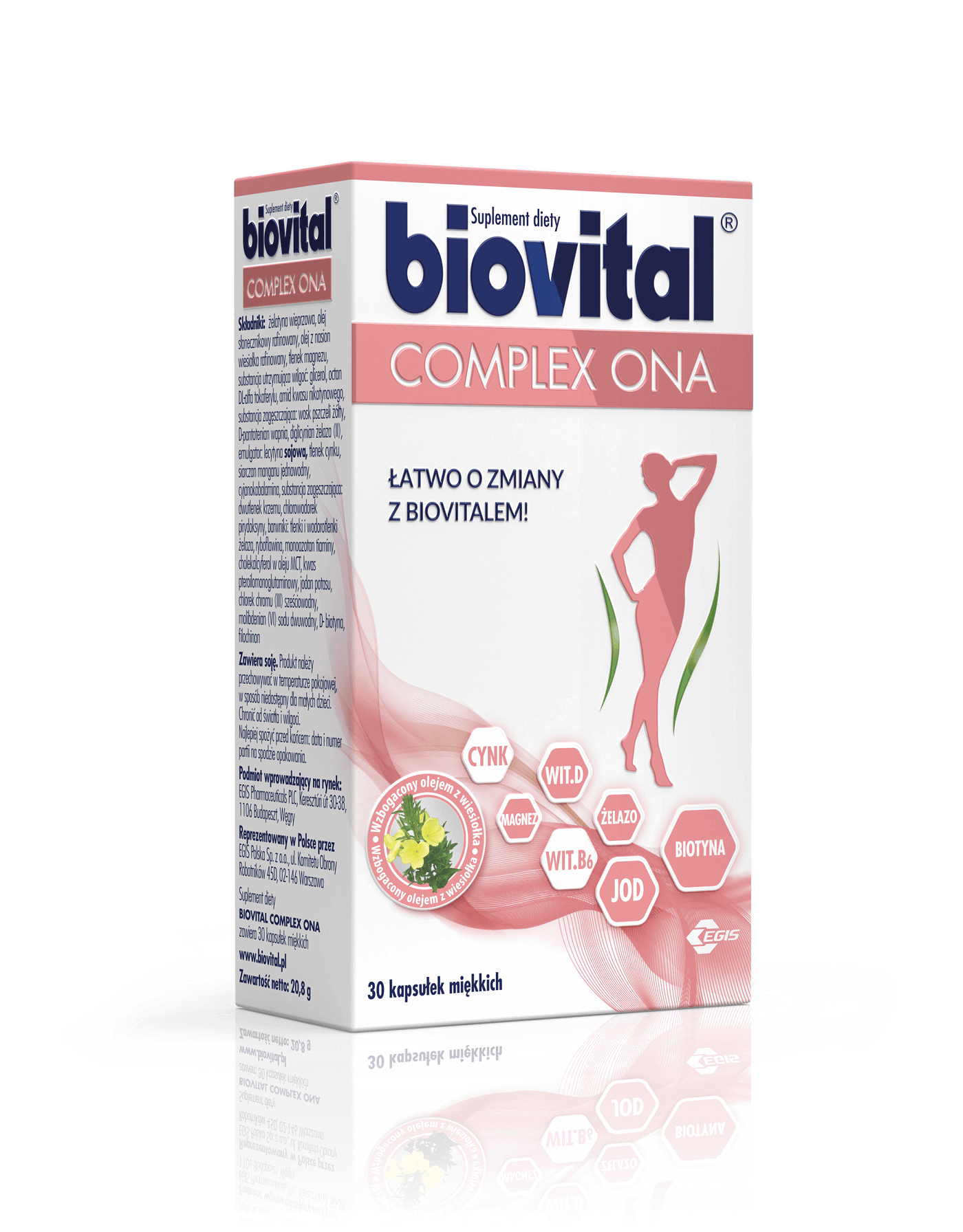 Biovital Complex ONA , kapsułki z witaminami i minerałami dla kobiet, 30 szt.