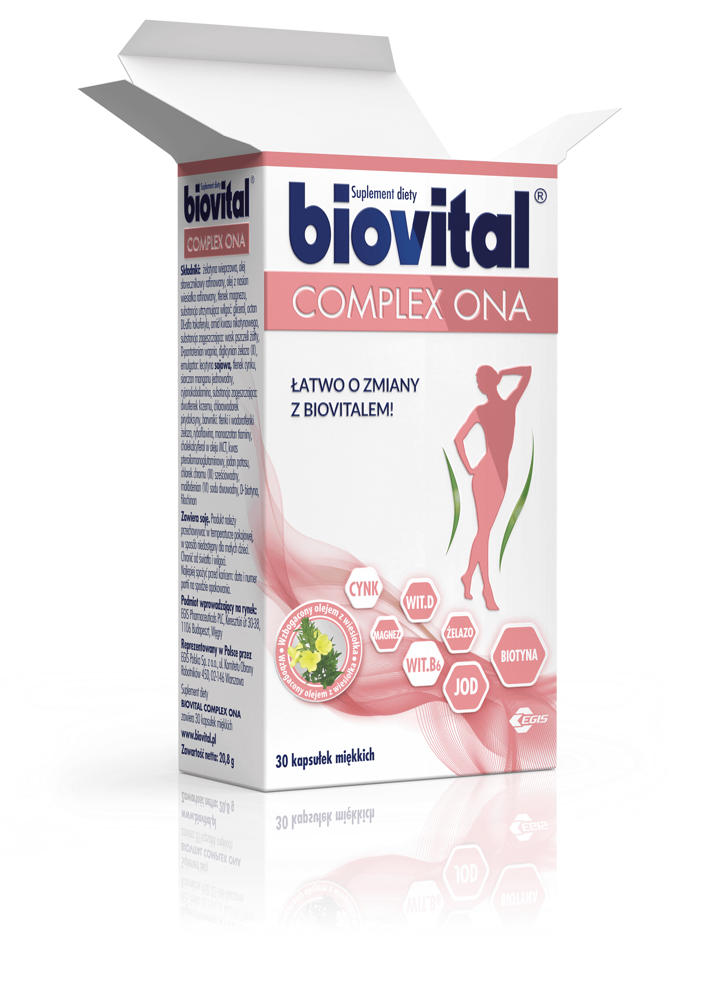 Biovital Complex ONA , kapsułki z witaminami i minerałami dla kobiet, 30 szt.