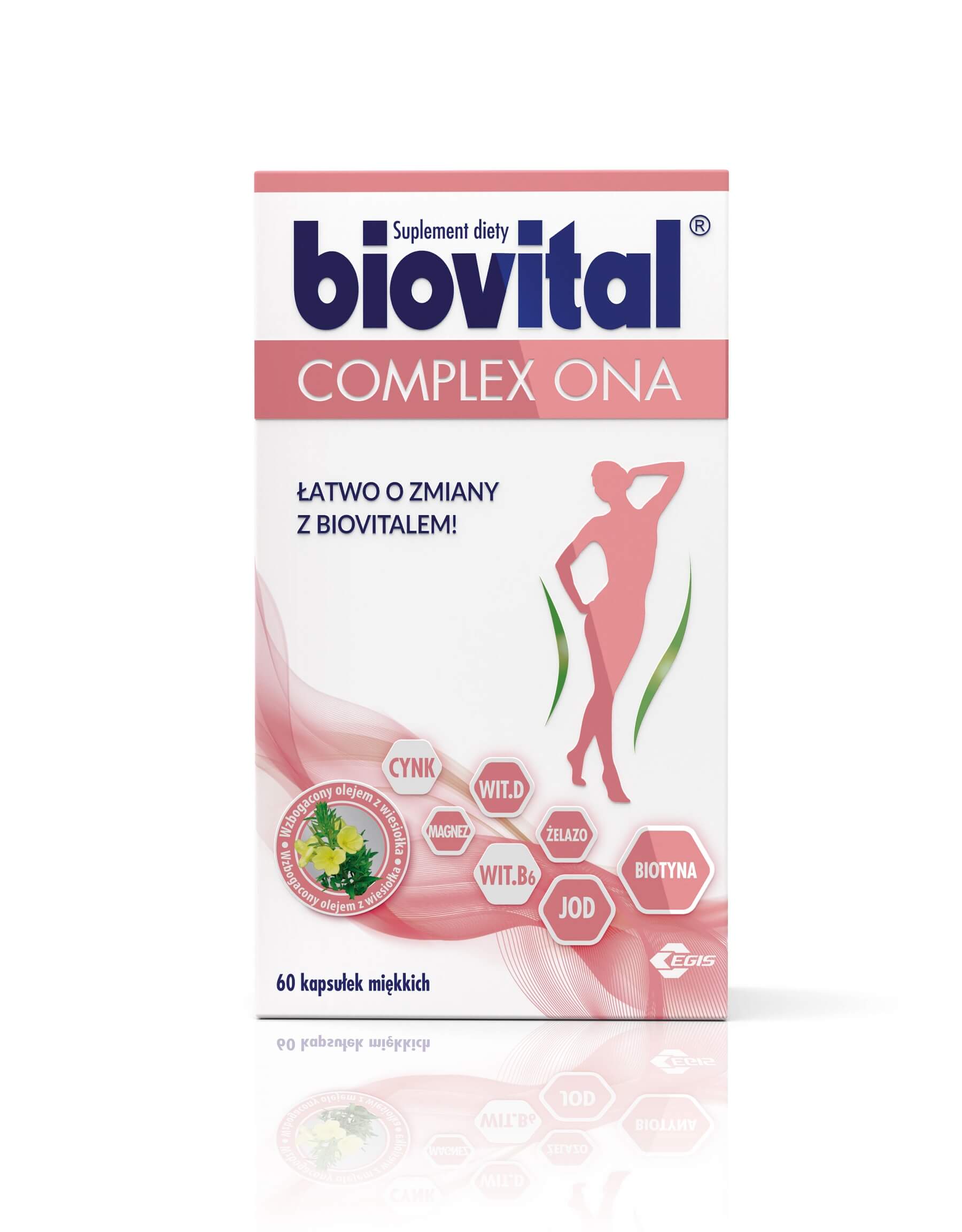 Biovital Complex ONA , kapsułki z witaminami i minerałami dla kobiet, 60 szt.
