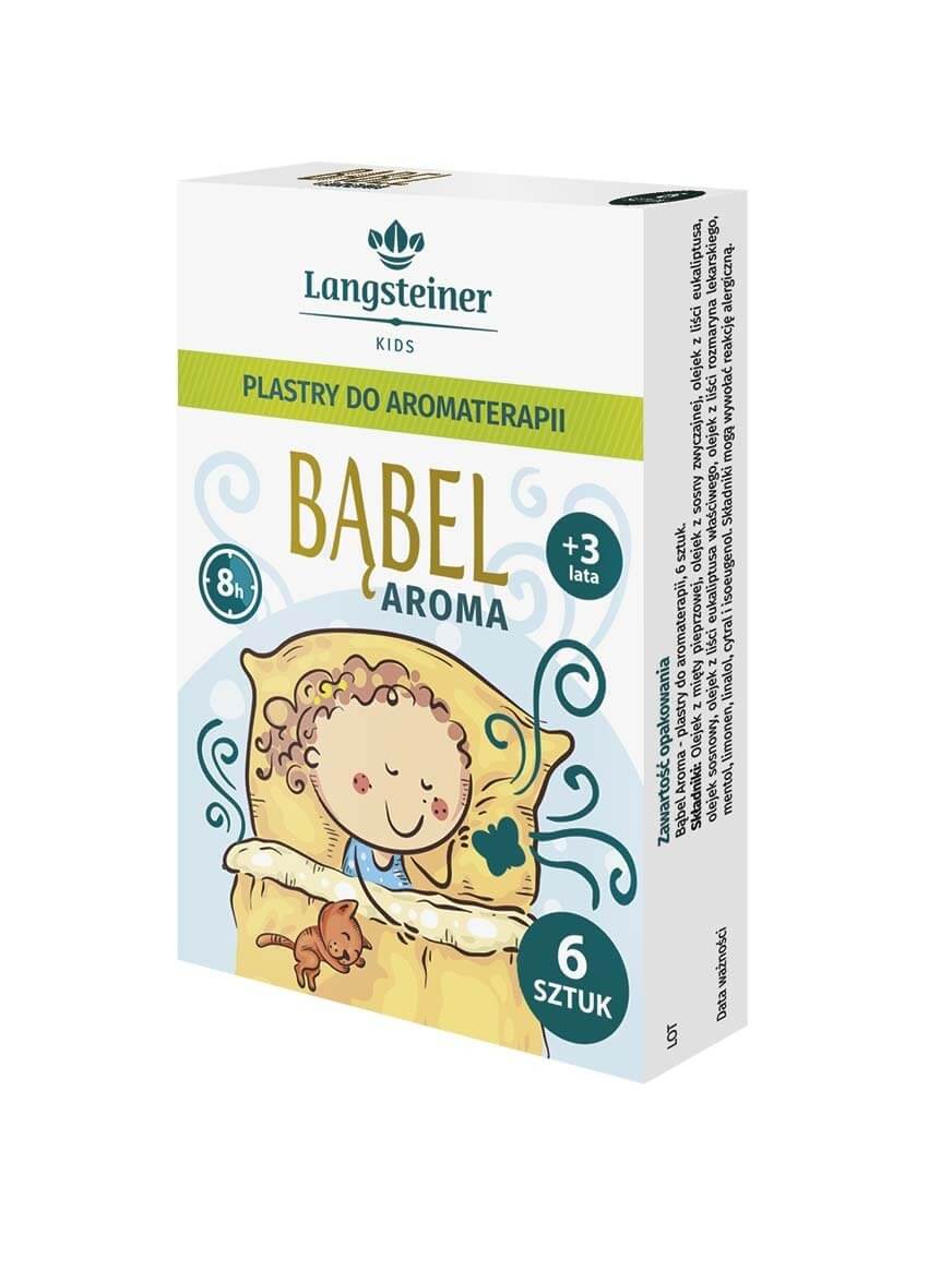 Bąbel Aroma, plastry do aromaterapii z olejkami eterycznymi, 6 szt.