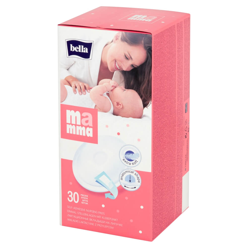 Wkładki laktacyjne BELLA MAMMA , z przylepcem, 30 szt.