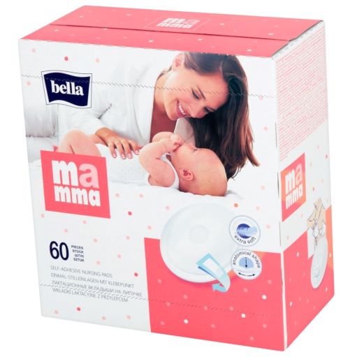 Wkładki laktacyjne BELLA MAMMA , z przylepcem, 60 szt.