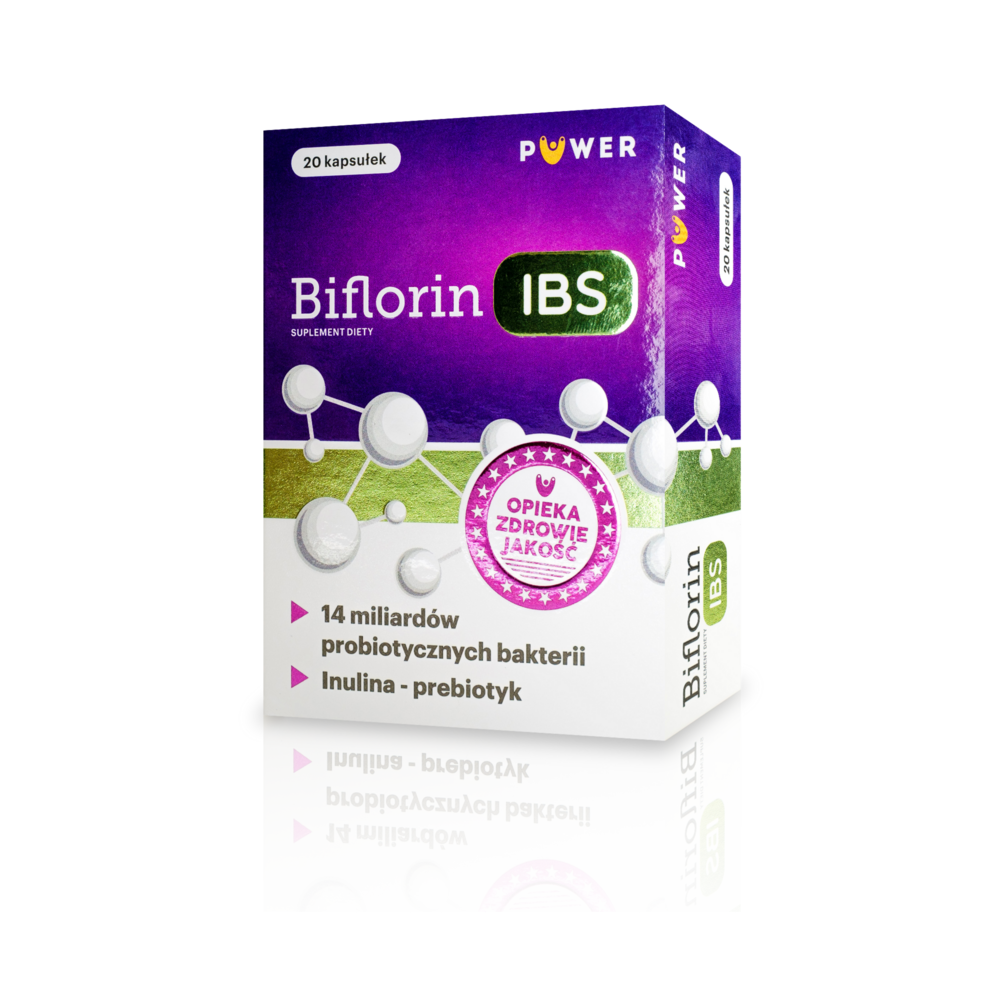 Biflorin IBS, kapsułki z probiotycznymi bakteriami i inuliną, 20 szt