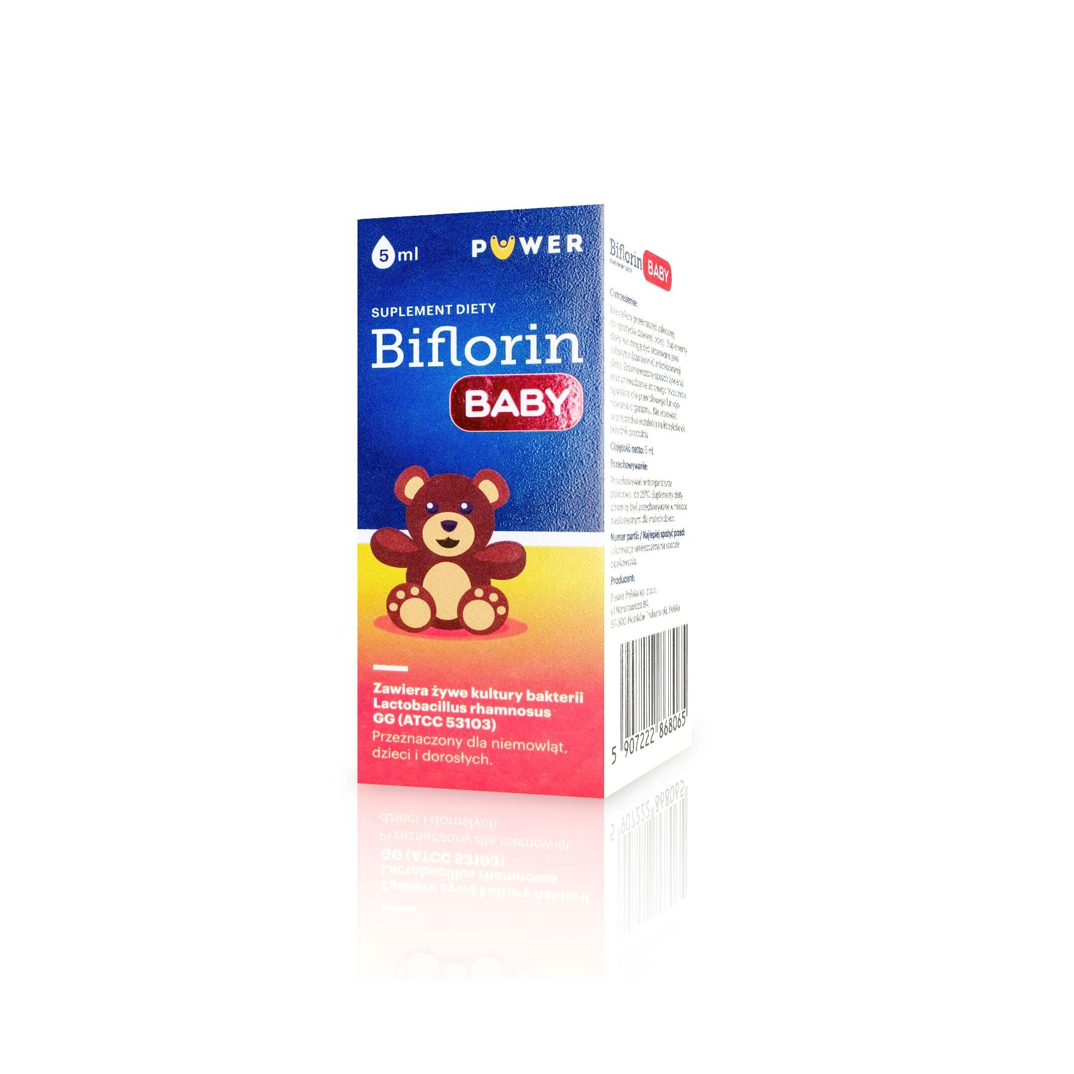 Biflorin LGG Baby, krople dla dzieci i niemowląt, 5 ml