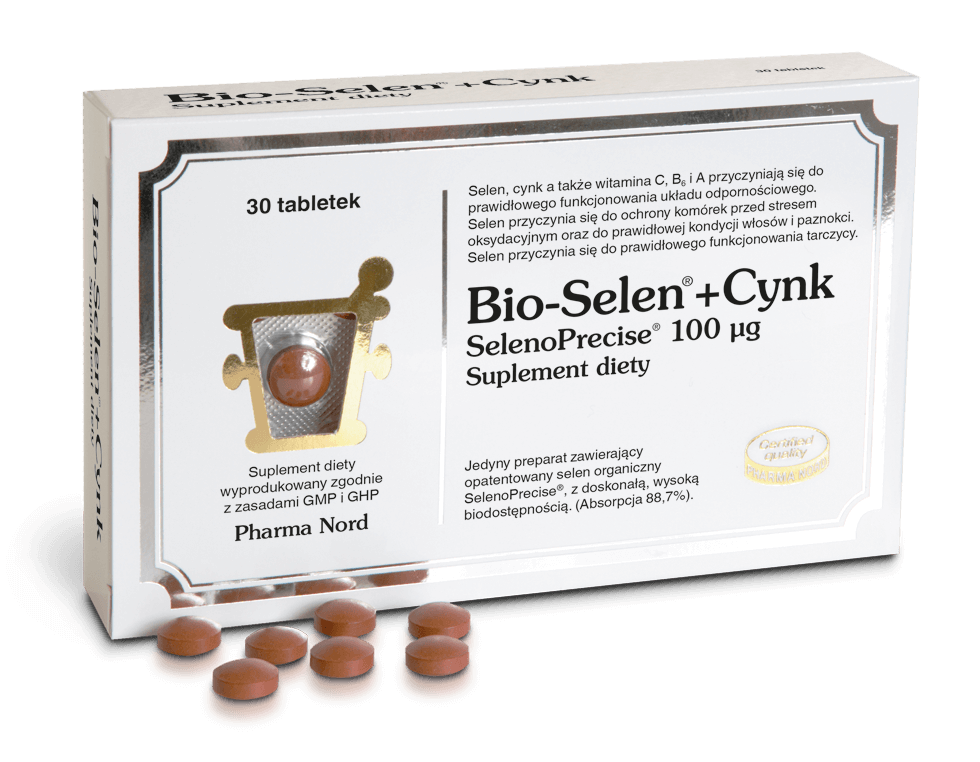 Bio-Selen+Cynk, tabletki zawierające witaminy i minerały, 30 szt.