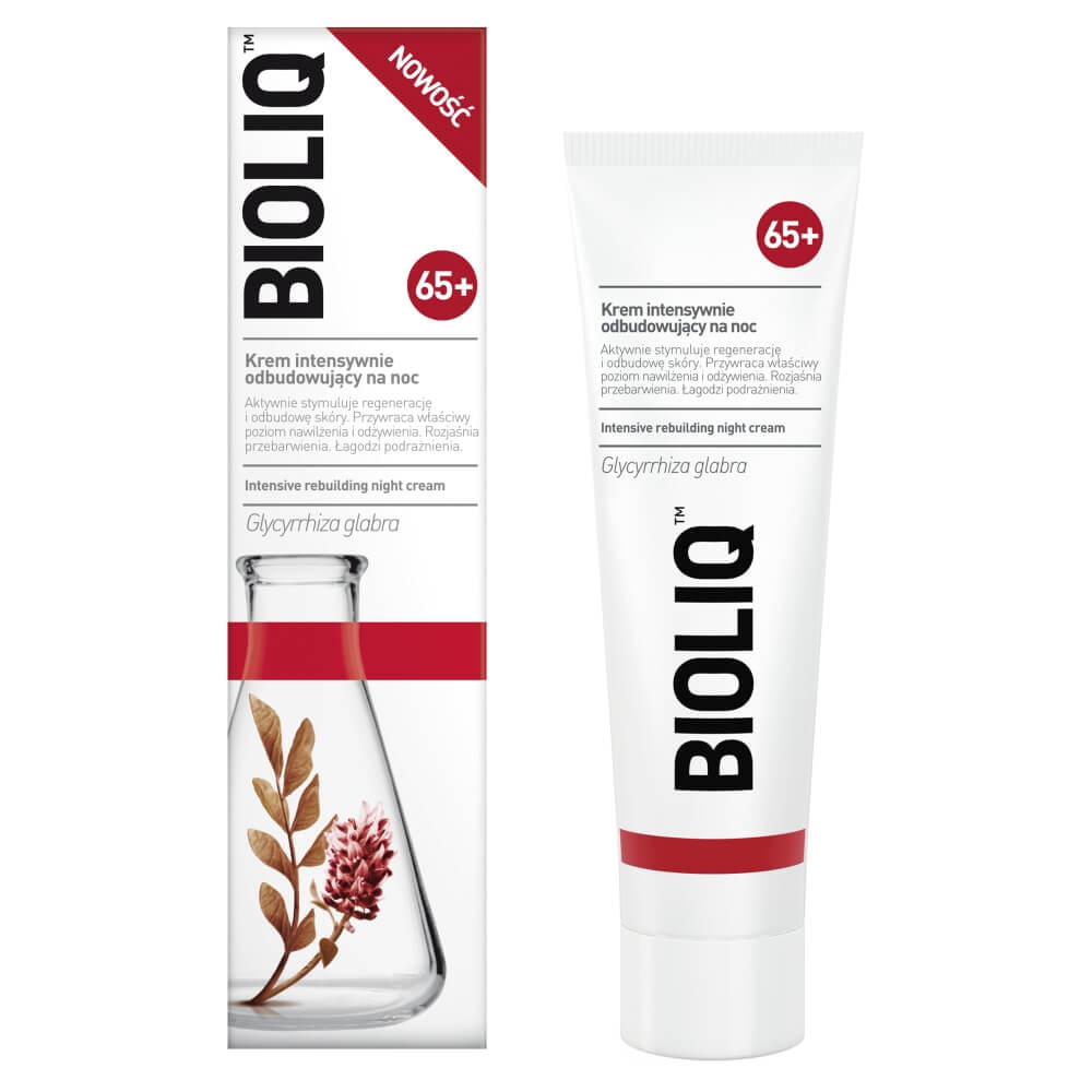 Bioliq 65+, krem intensywnie odbudowujący na noc, 50 ml