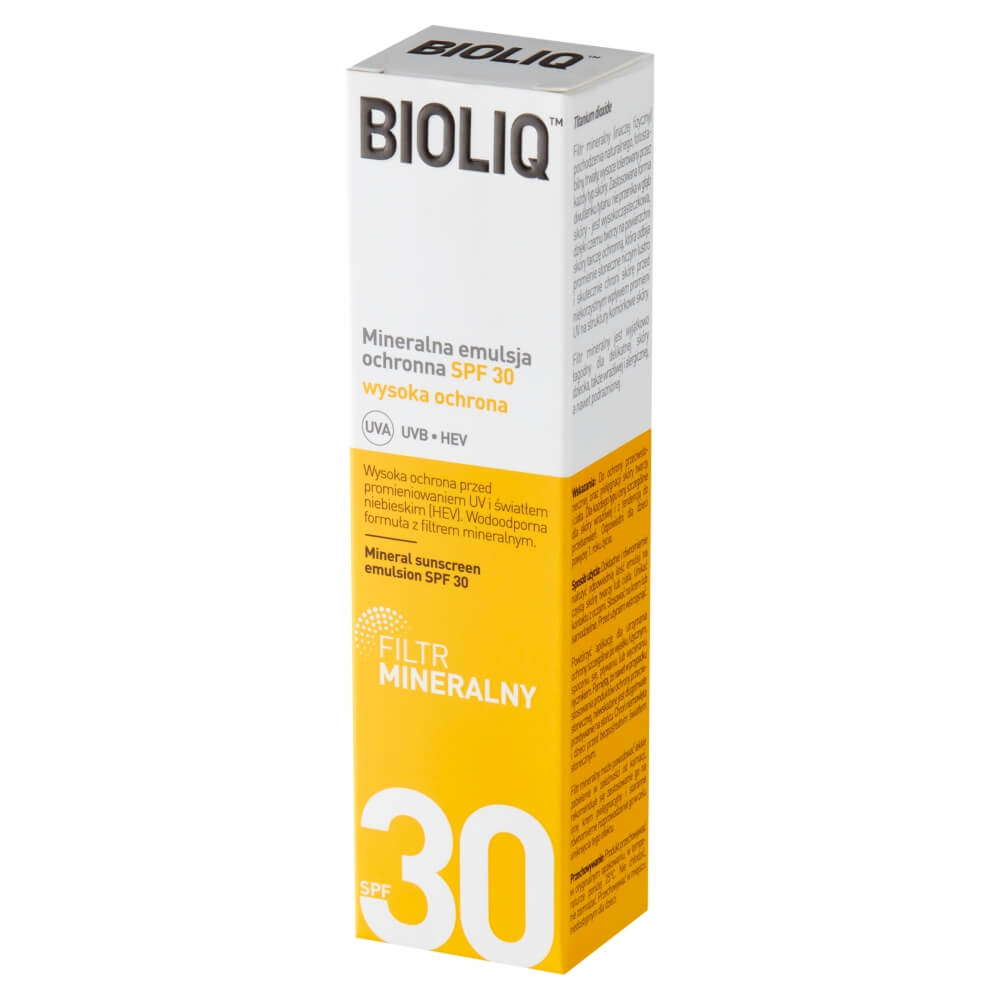 Bioliq SPF , emulsja mineralna ochronna SPF 30, 30 ml