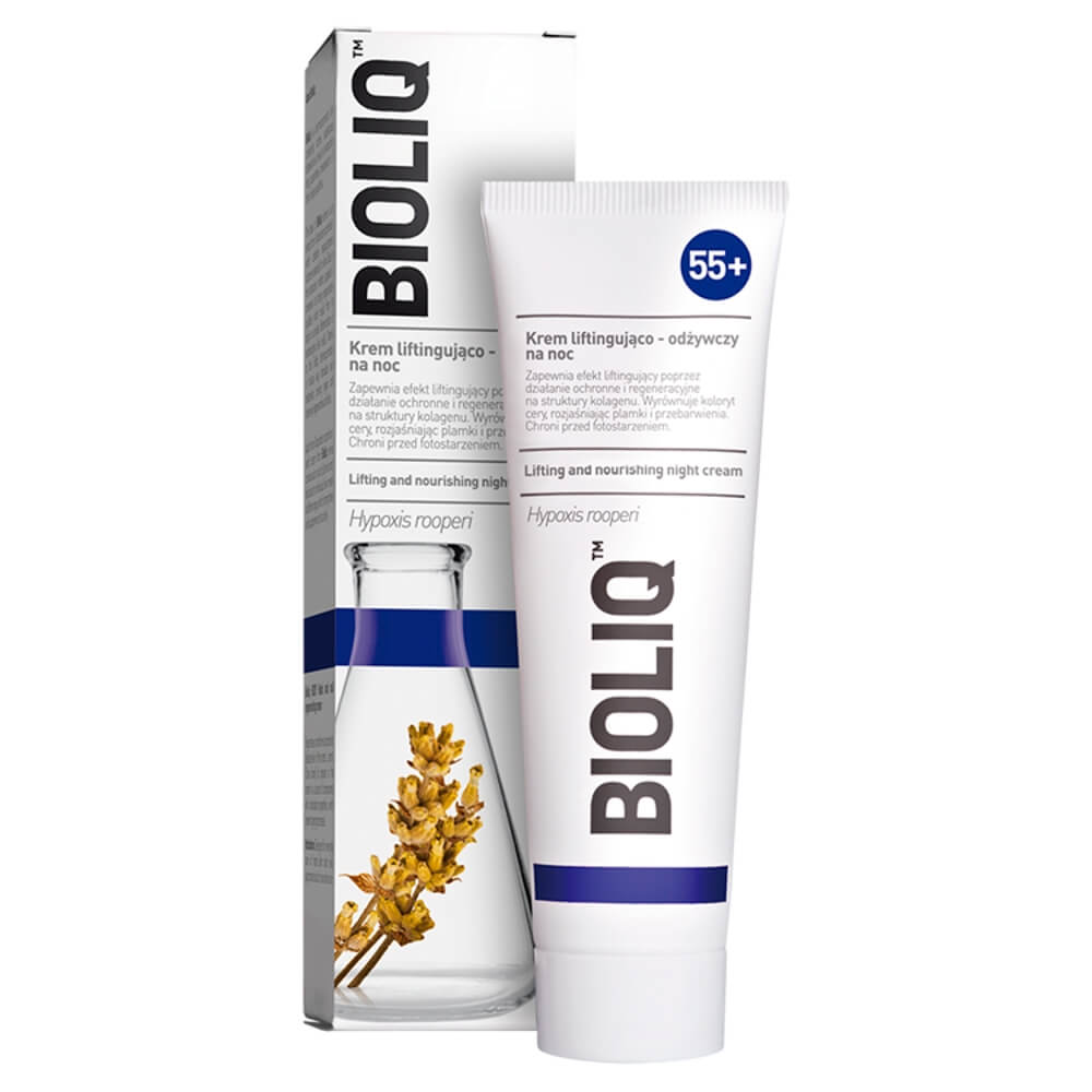Bioliq 55+, krem liftingująco odżywczy na noc, 50 ml