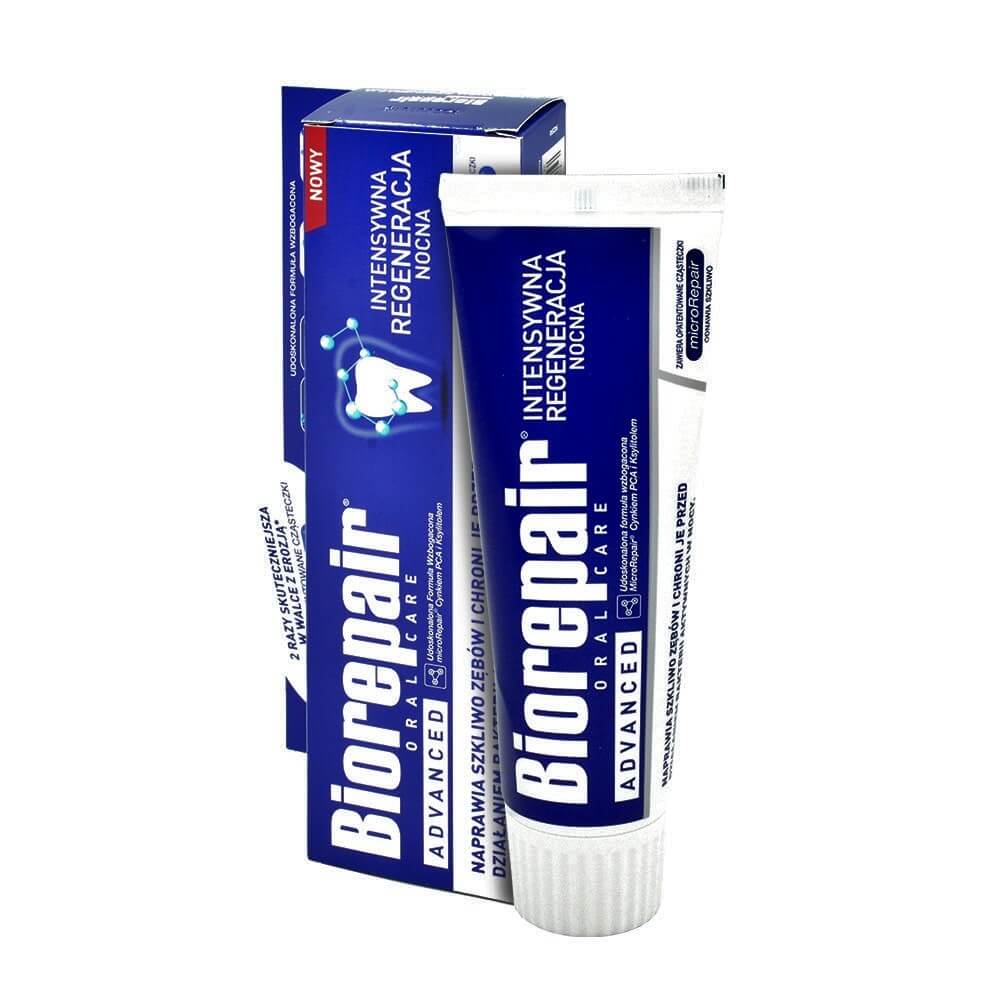 Biorepair Night, pasta do zębów odbudowująca zęby w nocy, 75 ml