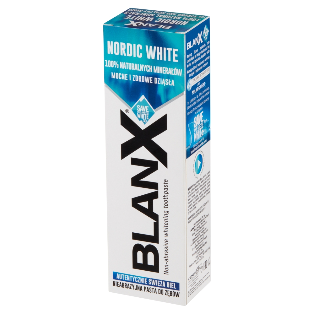BlanX Nordic White, pasta do zębów wybielająca, 75 ml