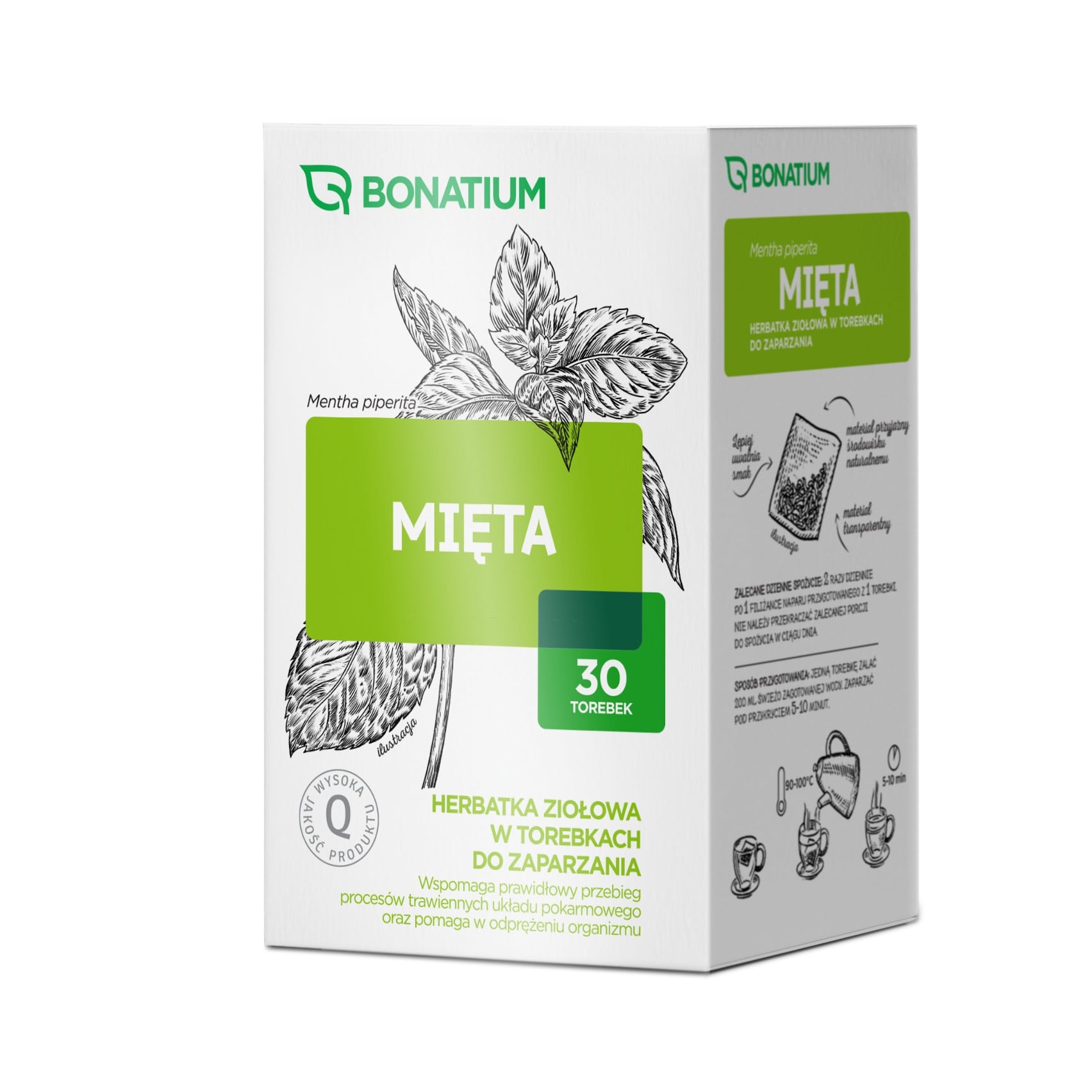 Bonatium Mięta Herbatka ziołowa, 30 saszetek