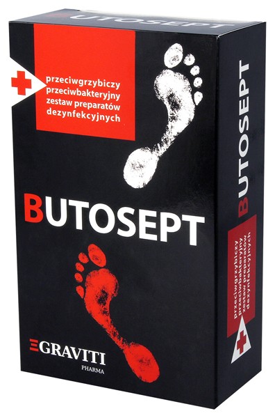 Butosept, zestaw preparatów dezynfekcyjnych do obuwia: płyn 100 ml + zasypka 50 g